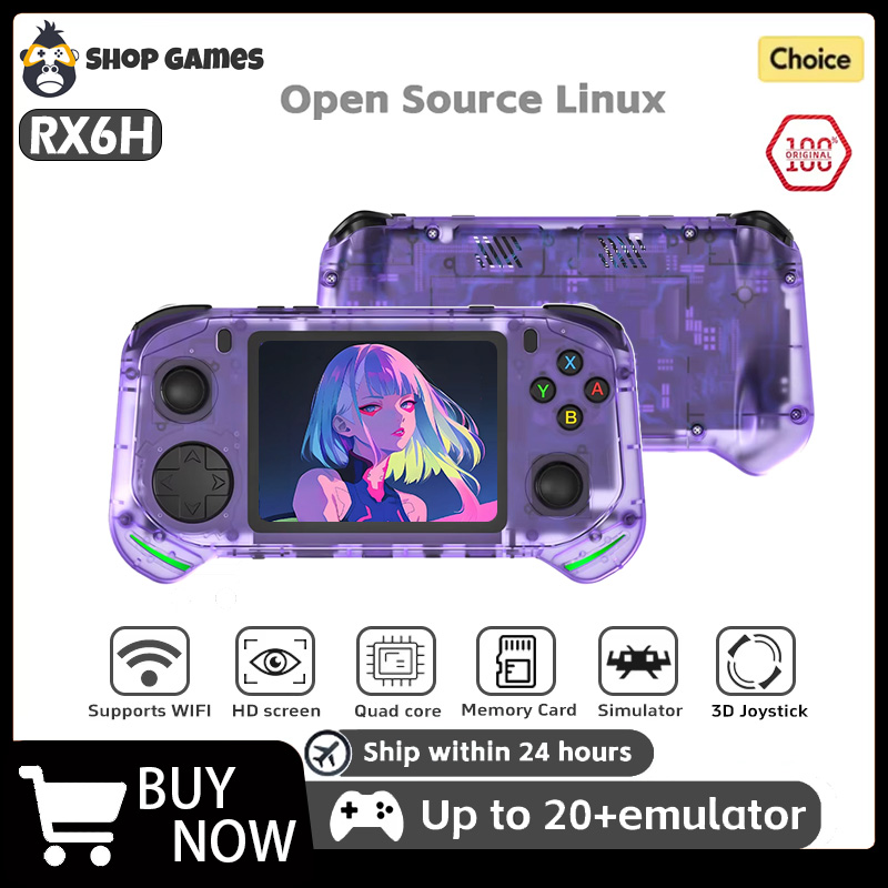 Gaming Console Mario - RX6H Ретро портативная игровая консоль Linux