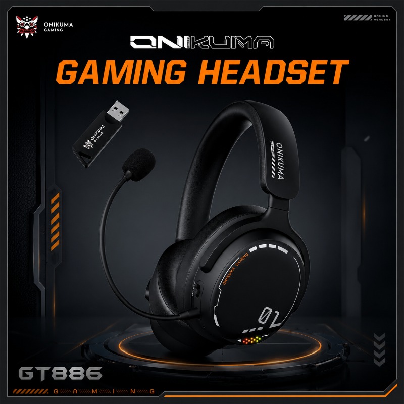 Gaming Console Apple - Игровая гарнитура ONIKUMA GT886, беспроводные Bluetooth-наушники