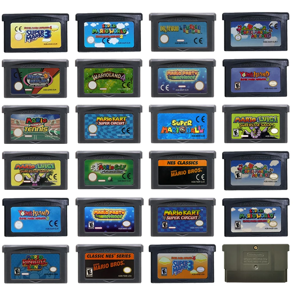 Gaming Console Mario - Игровой картридж GBA, 32-битная карта для