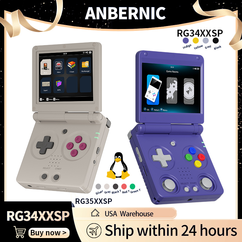 Anbernic RG34XXSP RG35XXSP Пер – обзор и цена Gaming Console Sale