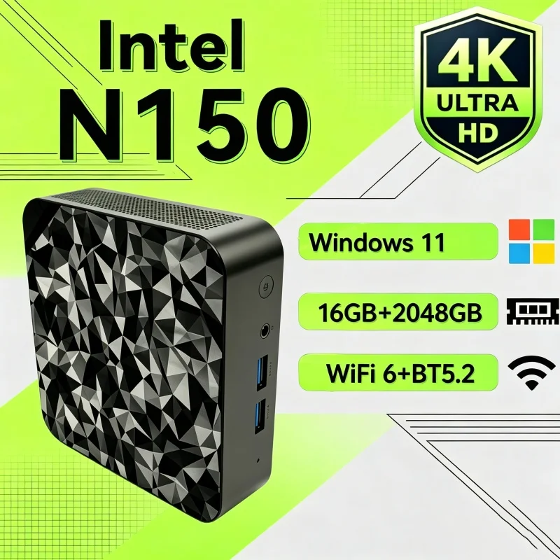 2026 Stellar Core N150 MINI PC – обзор и цена Gaming Console In 2026