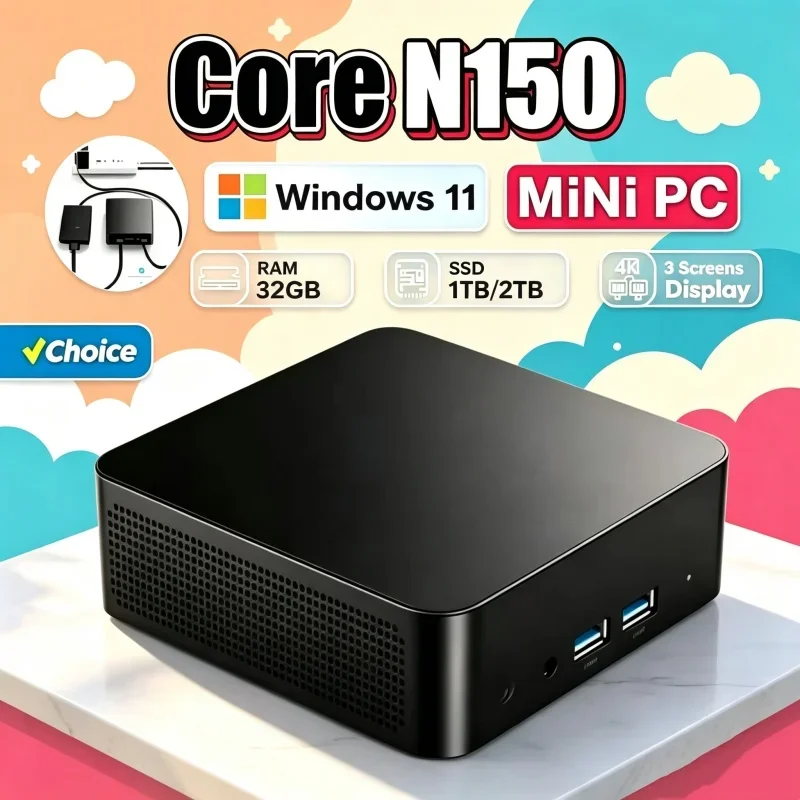 2026 Speedy Core N150 MINI PC  – обзор и цена Gaming Console In 2026