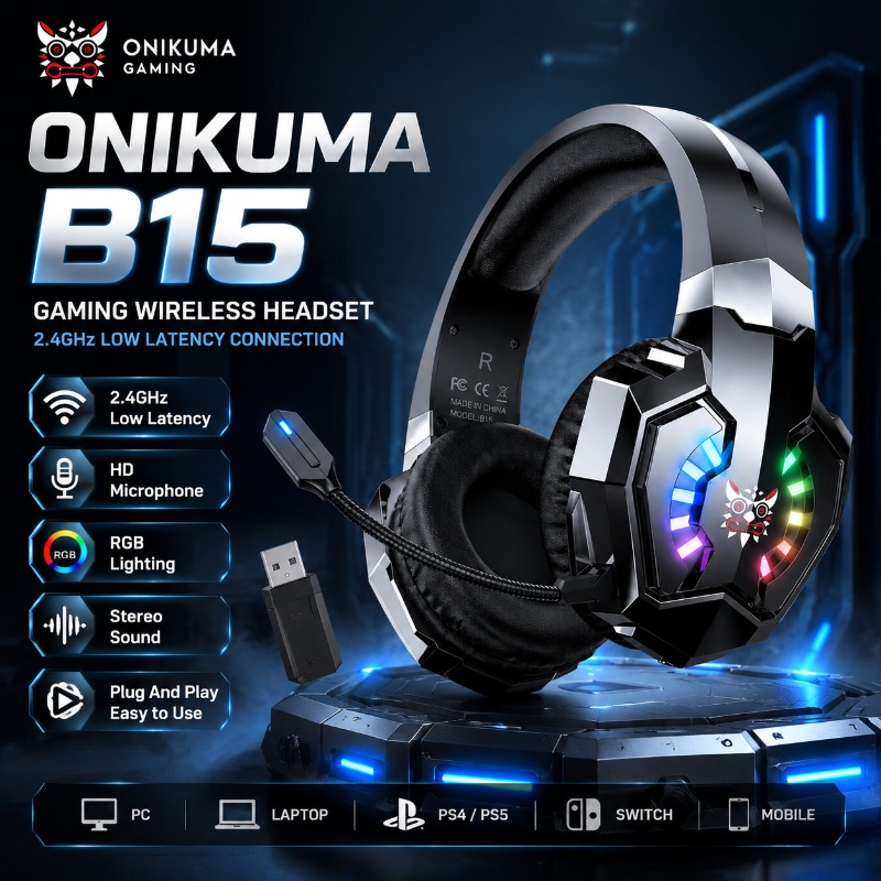 Игровая гарнитура ONIKUMA B15, – обзор и цена Gaming Console Apple
