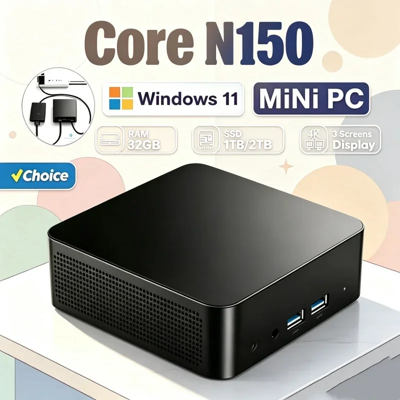 2026 Mighty Core N150 MINI PC  – обзор и цена Gaming Console In 2026
